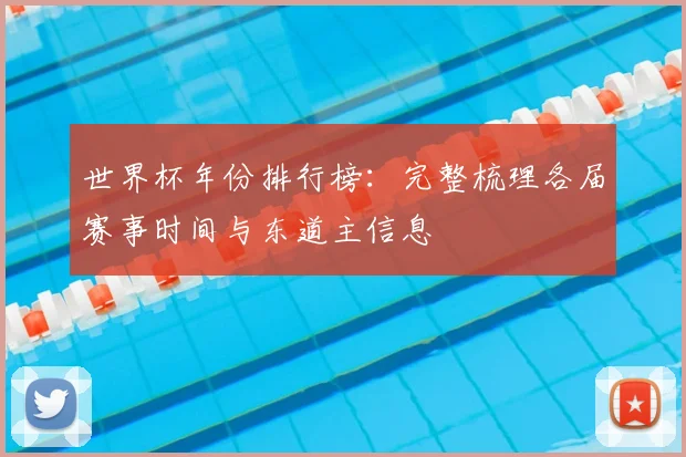 世界杯年份排行榜：完整梳理各届赛事时间与东道主信息